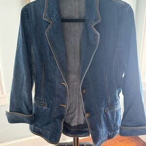 Anne Klein Dark Blue Jean Jacket